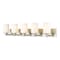 Z-Lite Soledad Vanity, 5-Light, 38.75 In.W x 6 In.L x 7.5 In.H, Brushed Nickel/White 485-5V-BN - alternate 1